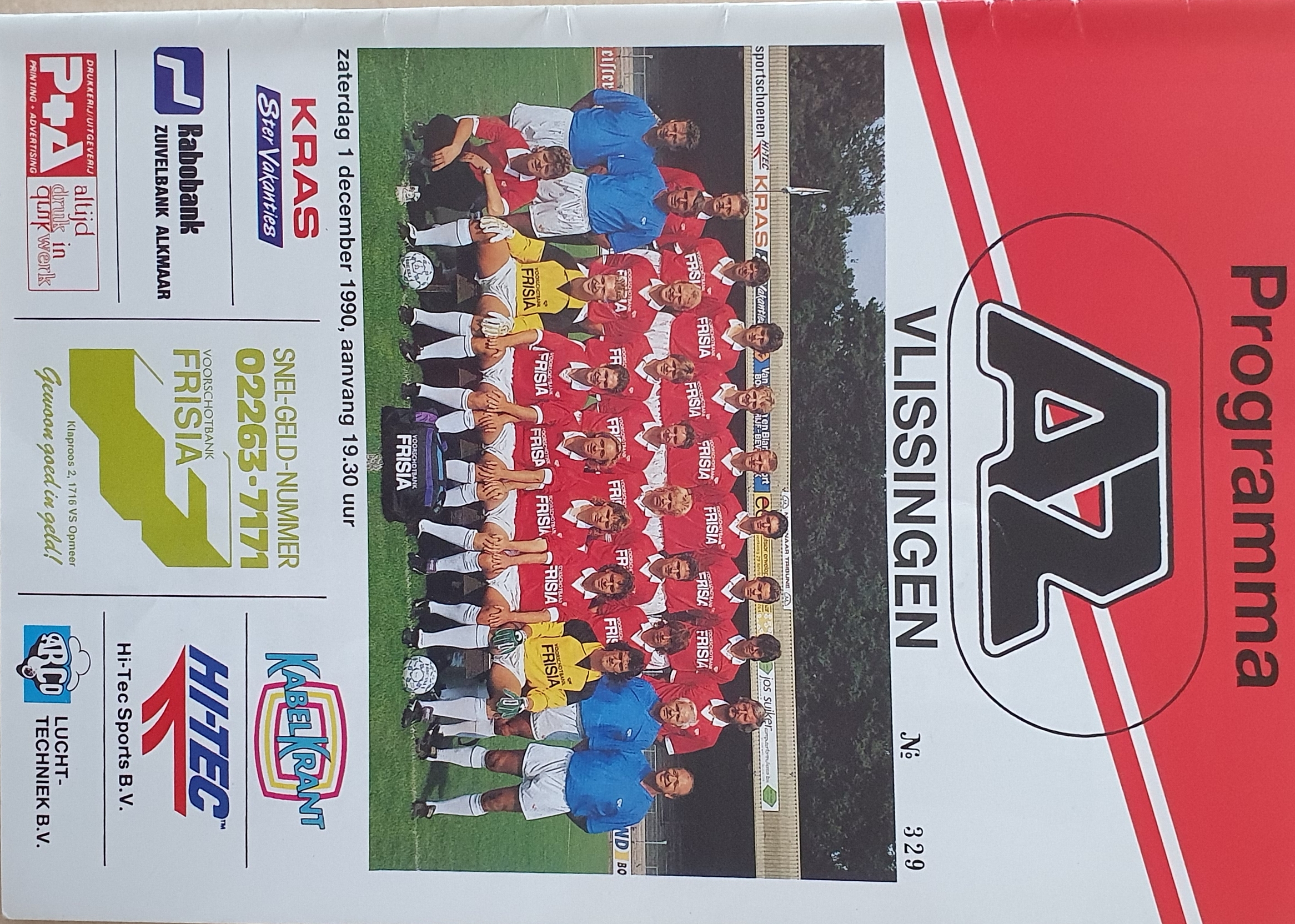 AZ Programma 1-dec-1990 Vlissingen